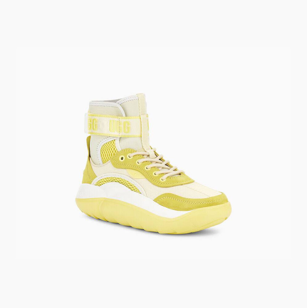 UGG LA Cloud Hi White Sneakers for Women (MQRK41906)